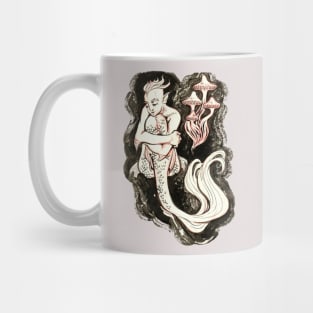 Mermaid with mushrooms Mug